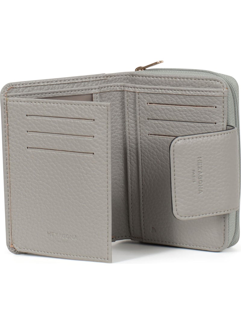 Cartera - 2 pliegues - detener rfid zora hexagona Gris claro - Kiabi