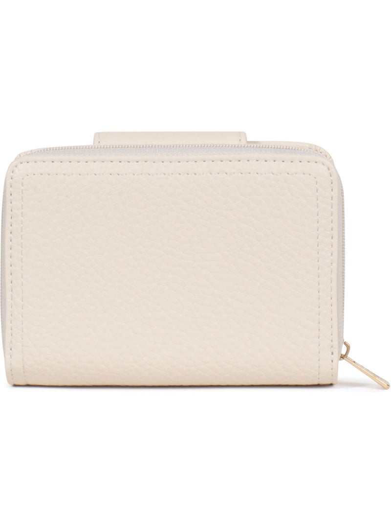 Cartera - 2 pliegues - detener rfid zora hexagona Marfil - Kiabi
