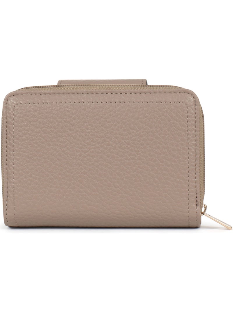 Cartera - 2 pliegues - detener rfid zora hexagona Taupe - Kiabi