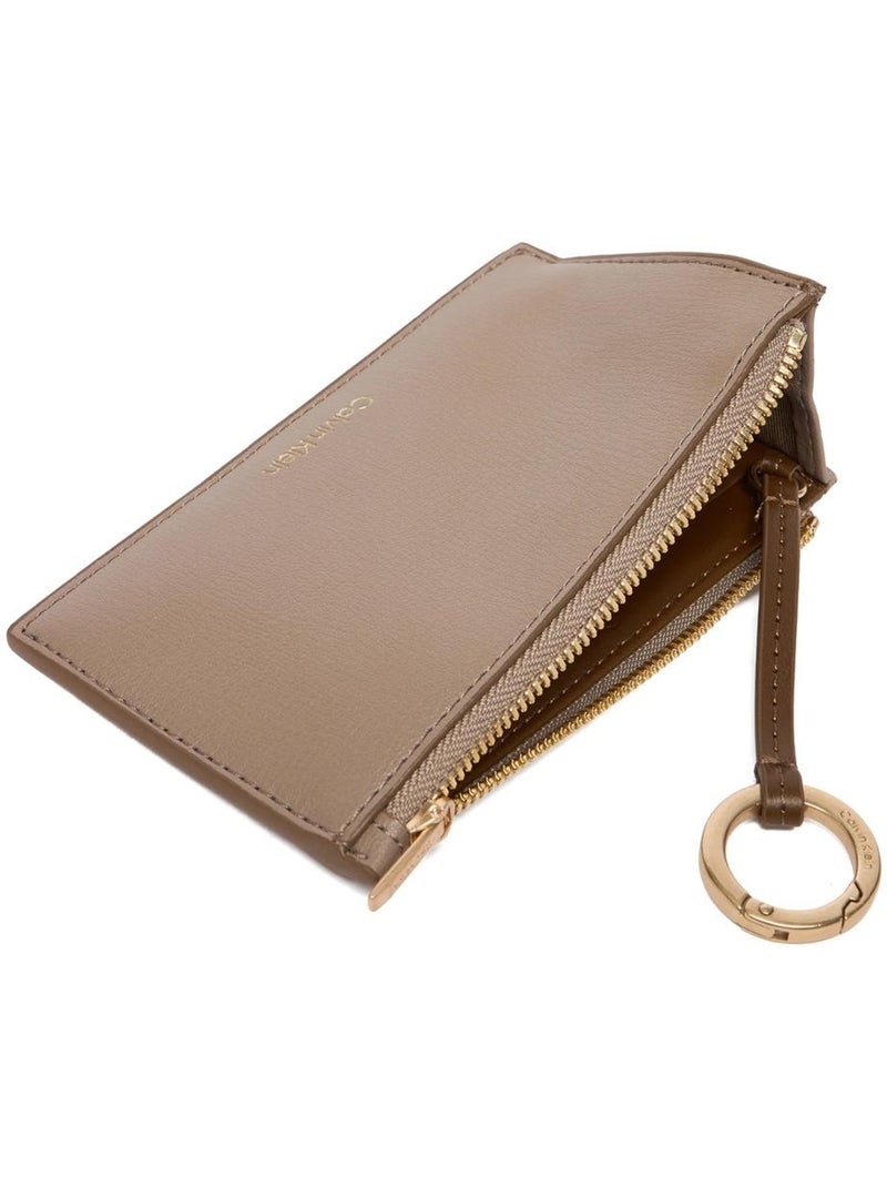 Cartera calvin klein jeans con cremallera para mujer Beige - Kiabi