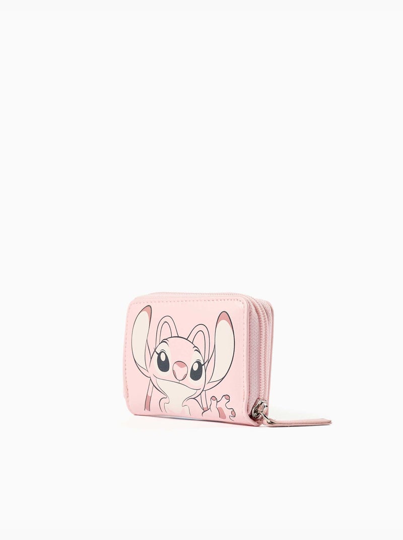 Cartera con estampado de Stitch y Angel Rosa - Kiabi