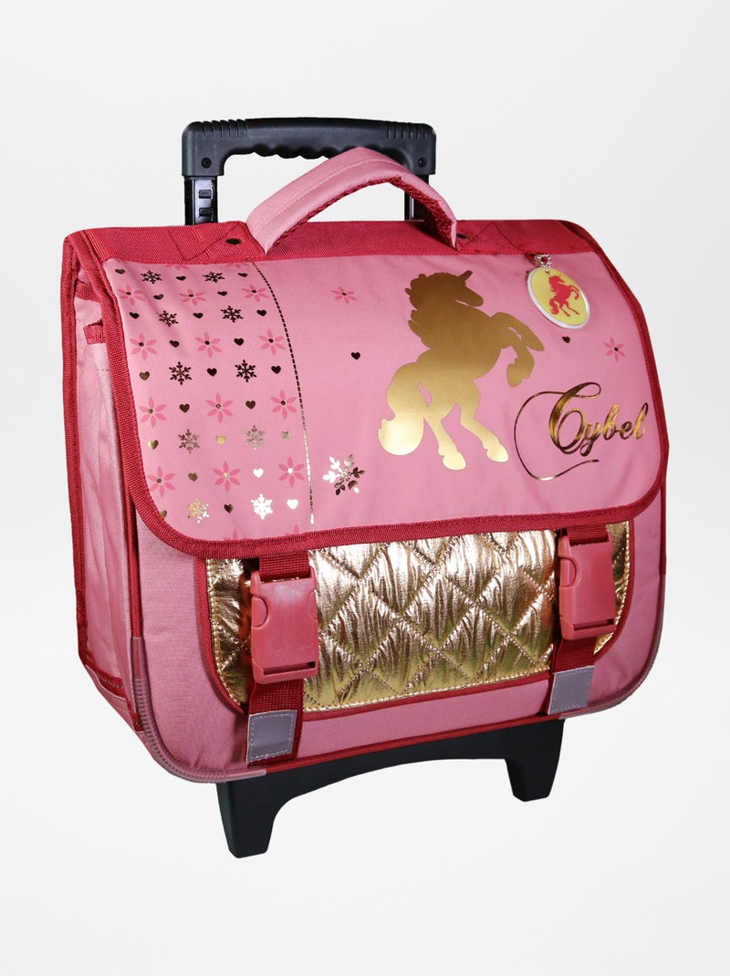 Cartera con ruedas acolchada ROSA - Kiabi