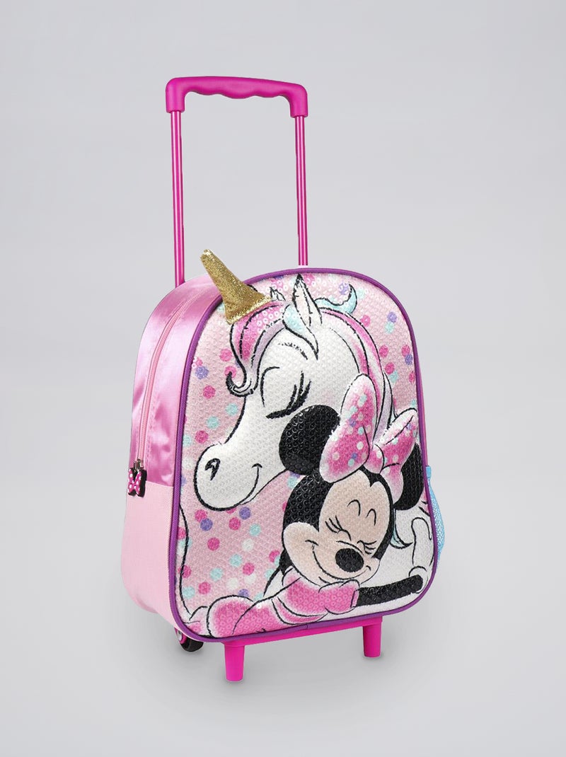 Cartera con ruedas 'Minnie' rosa - Kiabi