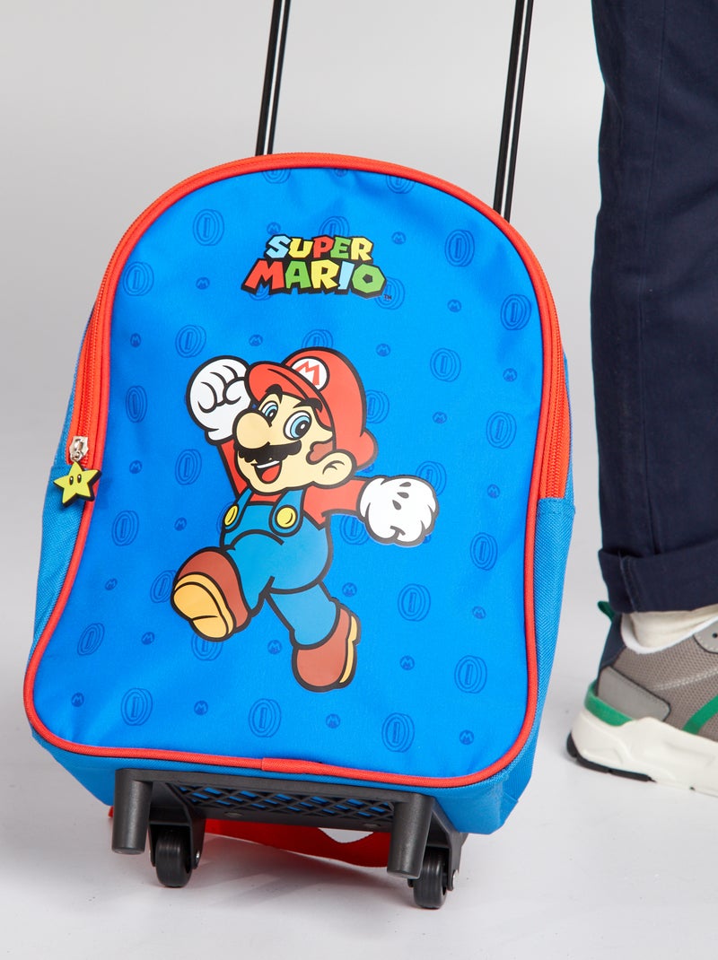 Cartera con ruedas 'Super Mario' azul - Kiabi