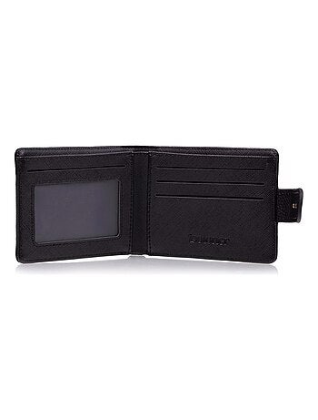 Cartera con solapa para hombre con lengüeta negroSMARTTRUNCPROTECCIÓN RFID Isotoner