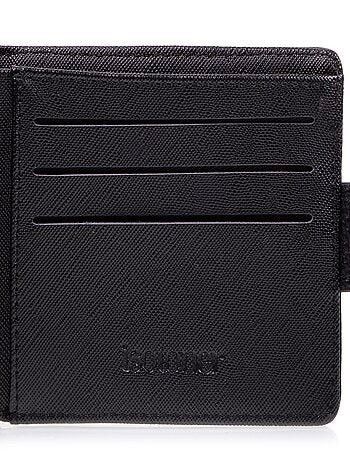 Cartera con solapa para hombre con lengüeta negroSMARTTRUNCPROTECCIÓN RFID Isotoner