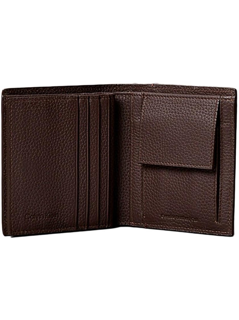 Cartera de Hombre Calvin Klein Jeans con Grabado Marrón capuchino - Kiabi