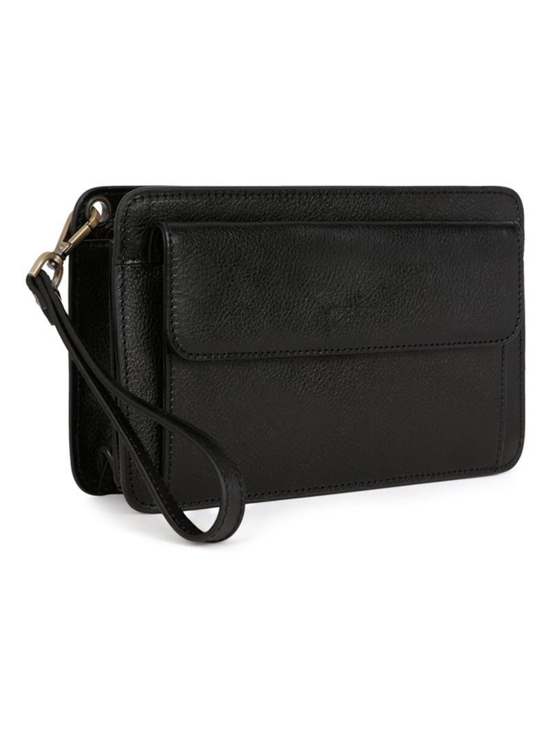 Cartera de mano - Cuero RÉPUBLIQUE Negro - Kiabi