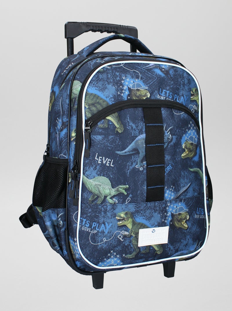 Cartera 'dinosaurios' con ruedas azul - Kiabi