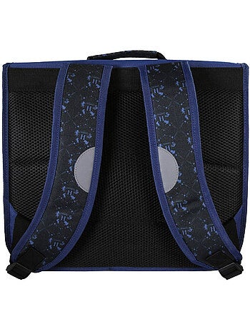 Mochila escolar Harry Potter 38 cm primaria azul y rosa 2 compartimentos