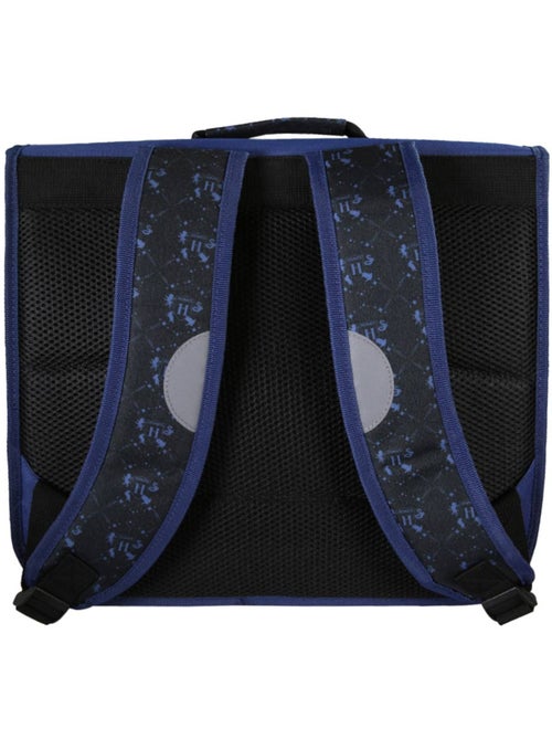 Cartera escolar 38 cm 2 compartimentos HARRY POTTER Hogwarts azul negro - Kiabi