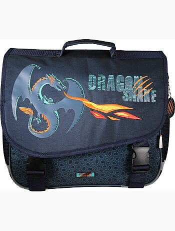 Cartera escolar 38 cm 2 compartimentos KIP Dragon Legend azul