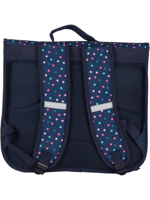 Cartera escolar 38 cm 2 compartimentos KIP Girl You Rock azul marino - Kiabi Cartera escolar 38 cm 2 compartimentos KIP Girl You Rock azul marino - Kiabi