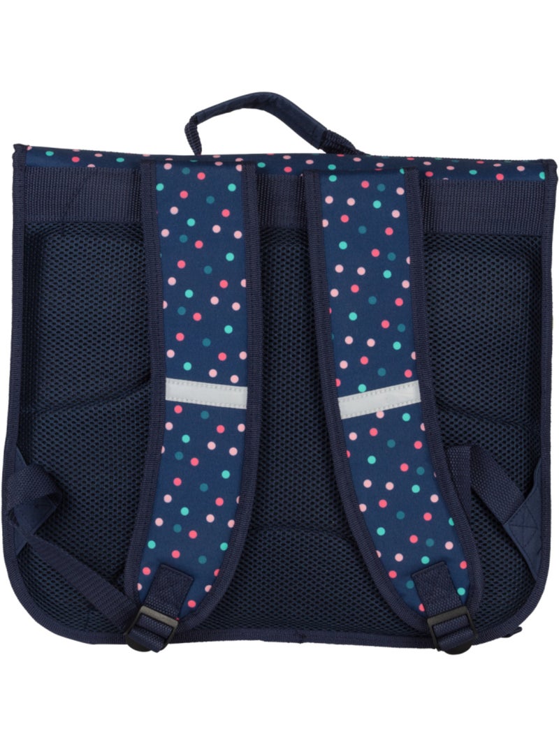 Cartera escolar 38 cm 2 compartimentos KIP Girl You Rock azul marino Azul marino - Kiabi
