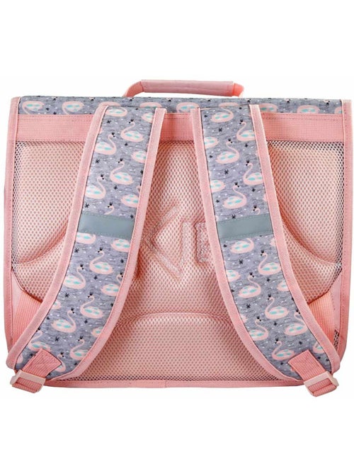 Cartera escolar 38 cm 2 compartimentos KIP Lovely Swan rosa - Kiabi Cartera escolar 38 cm 2 compartimentos KIP Lovely Swan rosa - Kiabi