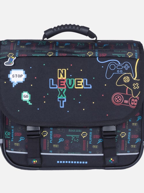 Cartera escolar 38 cm 2 compartimentos KIP Next Level negro - Kiabi Cartera escolar 38 cm 2 compartimentos KIP Next Level negro - Kiabi