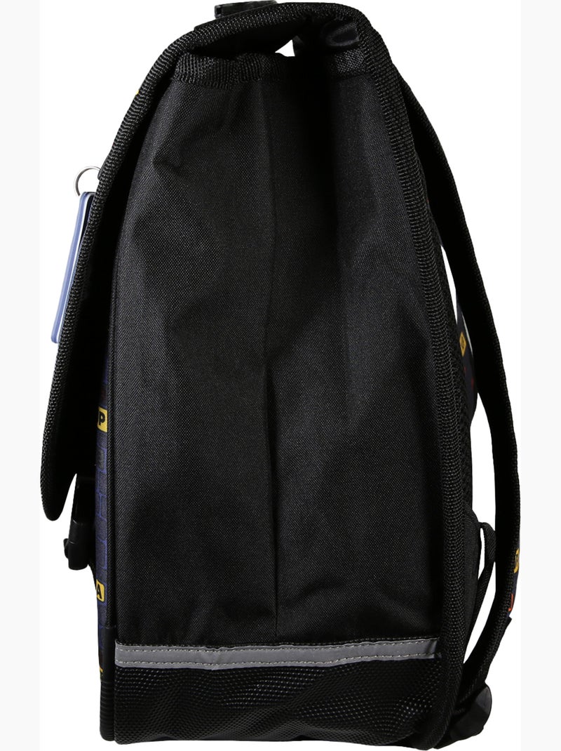 Cartera escolar 38 cm 2 compartimentos KIP School Time azul negro Azul marino - Kiabi