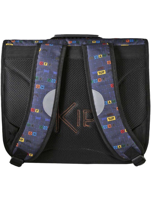 Cartera escolar 38 cm 2 compartimentos KIP School Time azul negro - Kiabi Cartera escolar 38 cm 2 compartimentos KIP School Time azul negro - Kiabi