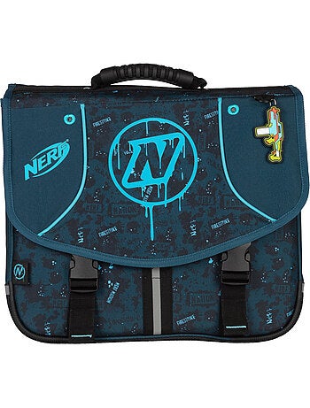 Cartera escolar 38 cm 2 compartimentos NERF Splash azul
