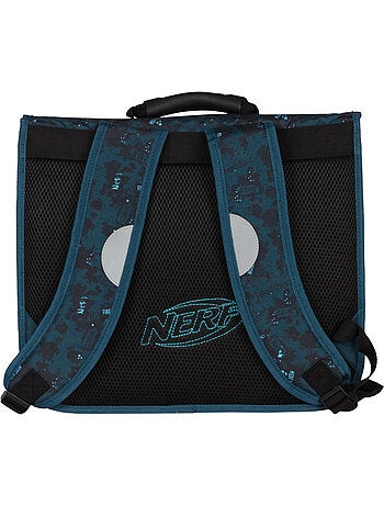 Cartera escolar 38 cm 2 compartimentos NERF Splash azul
