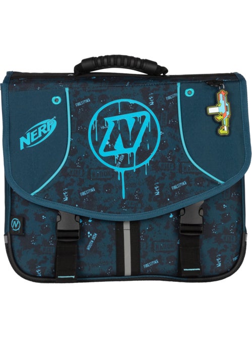 Cartera escolar 38 cm 2 compartimentos NERF Splash azul - Kiabi Cartera escolar 38 cm 2 compartimentos NERF Splash azul - Kiabi