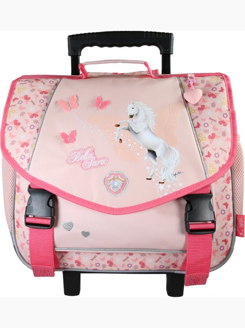 Cartera escolar con ruedas niña 38 cm 2 compartimentos BELLA SARRA rosa - Kiabi Cartera escolar con ruedas niña 38 cm 2 compartimentos BELLA SARRA rosa - Kiabi