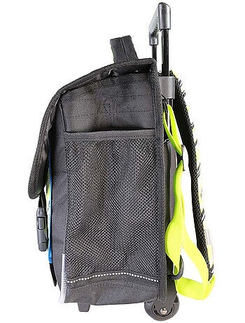 Cartera escolar con ruedas niño 38 cm 2 compartimentos BEYBLADE X negro verde
