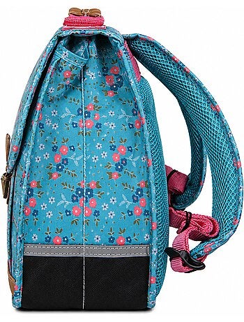 Cartera escolar CP 35 cm POIDS PLUME Céladon floral ultraligera