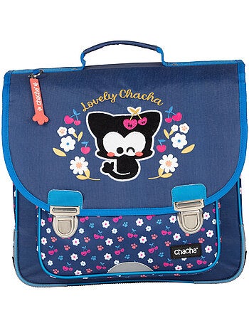 Cartera escolar niña 36 cm 1 compartimento CHACHA azul
