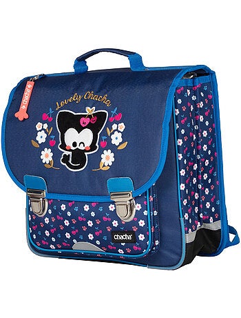 Cartera escolar niña 36 cm 1 compartimento CHACHA azul