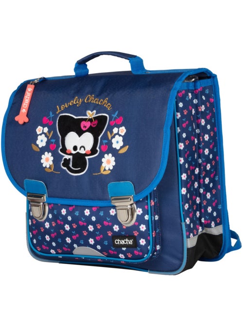 Cartera escolar niña 36 cm 1 compartimento CHACHA azul - Kiabi Cartera escolar niña 36 cm 1 compartimento CHACHA azul - Kiabi