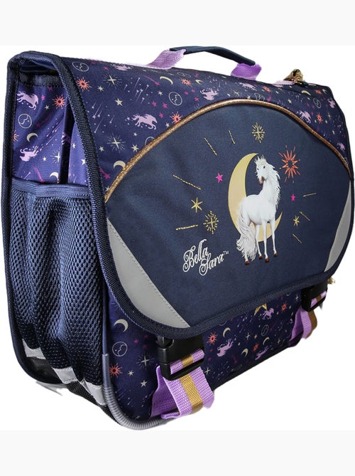 Cartera escolar niña 38 cm 2 compartimentos BELLA SARA Celeste azul noche - Kiabi Cartera escolar niña 38 cm 2 compartimentos BELLA SARA Celeste azul noche - Kiabi