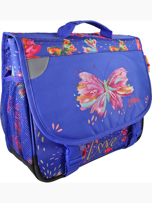 Cartera escolar niña 38 cm 2 compartimentos ETTAVEE Fly With Me azul violeta mariposa - Kiabi Cartera escolar niña 38 cm 2 compartimentos ETTAVEE Fly With Me azul violeta mariposa - Kiabi
