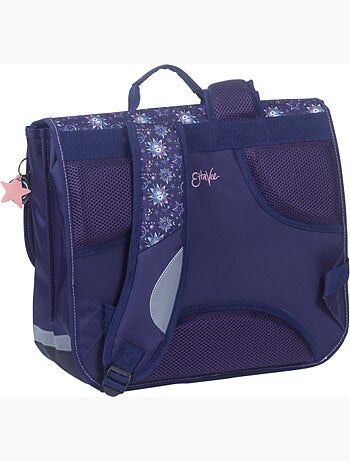 Cartera escolar niña 38 cm 2 compartimentos ETTAVEE Moon azul noche