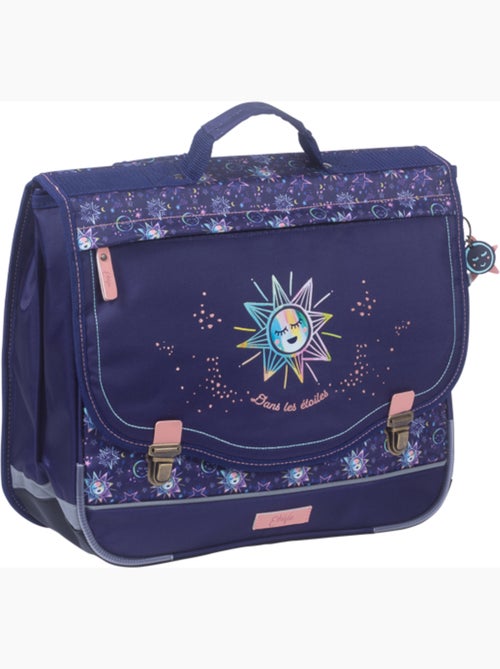 Cartera escolar niña 38 cm 2 compartimentos ETTAVEE Moon azul noche - Kiabi Cartera escolar niña 38 cm 2 compartimentos ETTAVEE Moon azul noche - Kiabi