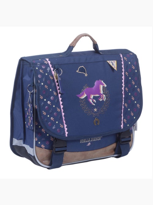 Cartera escolar niña 38 cm 2 compartimentos STALLA BIANCA Allure azul - Kiabi Cartera escolar niña 38 cm 2 compartimentos STALLA BIANCA Allure azul - Kiabi