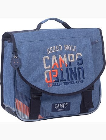 Cartera escolar niño 38 cm 2 compartimentos CAMPS azul