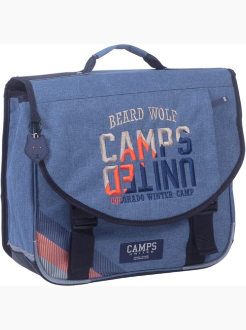 Cartera escolar niño 38 cm 2 compartimentos CAMPS azul - Kiabi Cartera escolar niño 38 cm 2 compartimentos CAMPS azul - Kiabi