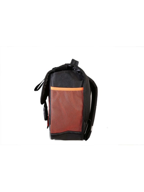 Cartera escolar niño 38 cm 2 compartimentos NBA negro naranja - Kiabi