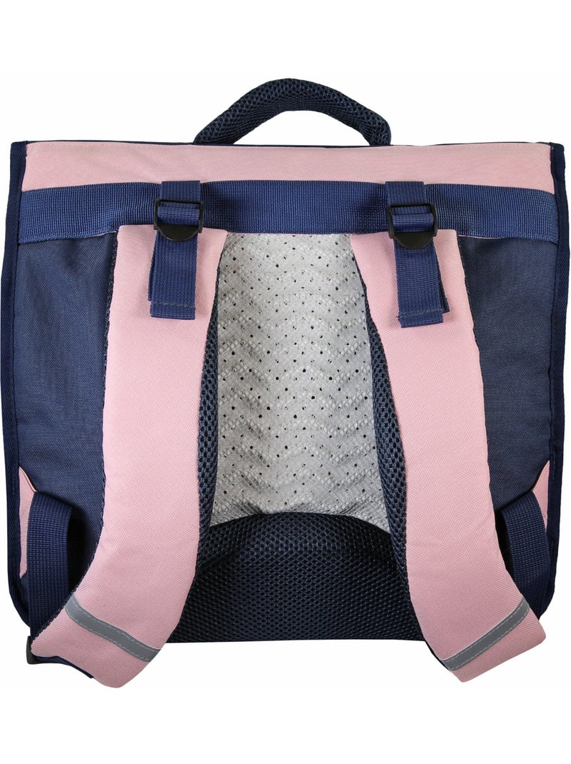 Cartera escolar para niña Phileas Cisne de 38 cm – 2 compartimentos – Azul y rosa Azul - Kiabi
