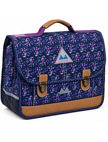 Cartera escolar primaria 35 cm POIDS PLUME Marine floral ultraligera