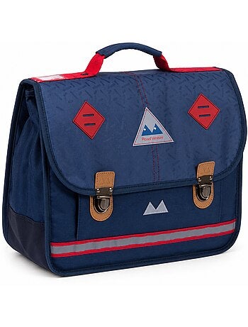 Cartera escolar primaria 38 cm POIDS PLUME Confettis azul marino ultraligera