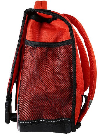 Cartera escolar primaria niño 38 cm 2 compartimentos DRAGONS rojo y negro