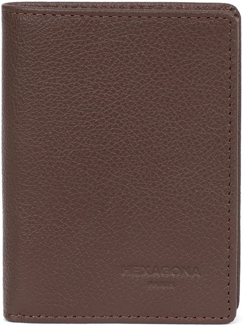 Cartera europea - 1 compartimento - detención rfid - cuero de vaca confort hexagona - Kiabi