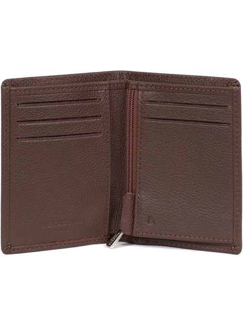 Cartera europea - 1 compartimento - detención rfid - cuero de vaca confort hexagona - Kiabi