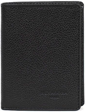 Cartera europea - 1 compartimento - detención rfid - cuero de vaca confort hexagona