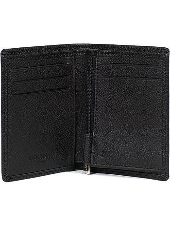 Cartera europea - 1 compartimento - detención rfid - cuero de vaca confort hexagona