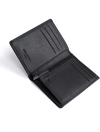 Cartera europea - 1 compartimento - detención rfid - cuero de vaca confort hexagona