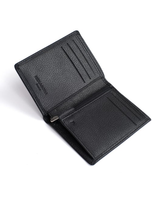 Cartera europea - 1 compartimento - detención rfid - cuero de vaca confort hexagona - Kiabi