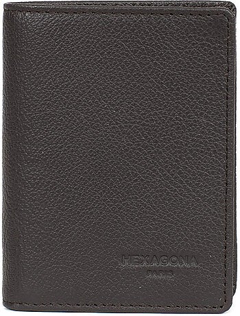 Cartera europea - 1 compartimento - detención rfid - cuero de vaca confort